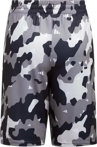 Vista 3 de adidas Pantalones cortos de camuflaje con cintura elástica Aeroready para niños pequeños