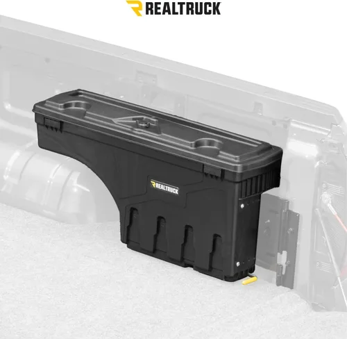 Vista 3 de RealTruck UnderCover Caja de almacenamiento SwingCase para caja de camioneta, modelo SC200P, lado del pasajero, para Ford F-250/350 Super Duty 1999