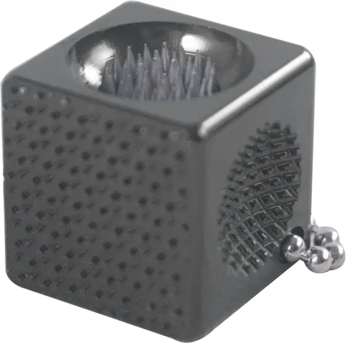 Vista 2 de CROWN ME Billar Billar Billar Cue Tip Tool Cube, Herramienta de punta de cubo, Soporte de tiza de billar, herramienta de reparación de punta de Negro
