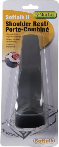 Vista 6 de Softalk 00801M - Almohadilla antibacteriana para apoyar teléfono en el hombro con Microban Landline, Negro