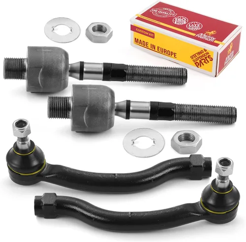 Vista 53 de Metrix Premium Chassis Parts - Kit de 4 piezas de extremos de barra de acoplamiento frontal exterior e interior compatible con Nissan Pathfinder