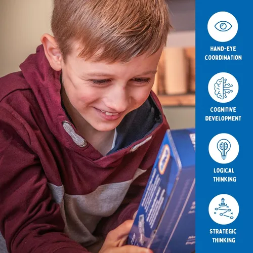 Vista 4 de Eitech Tractor con remolque, juguete educativo STEM - Introducción a la ingeniería y aprendizaje STEAM, construcción y juego de construcción