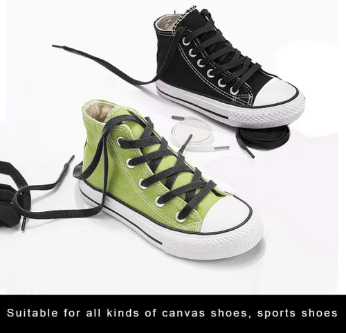 Vista 3 de Pimoys 4 Pairs Shoe Laces, 516'' Flat Shoe Laces Athletic Shoelaces for Sneakers