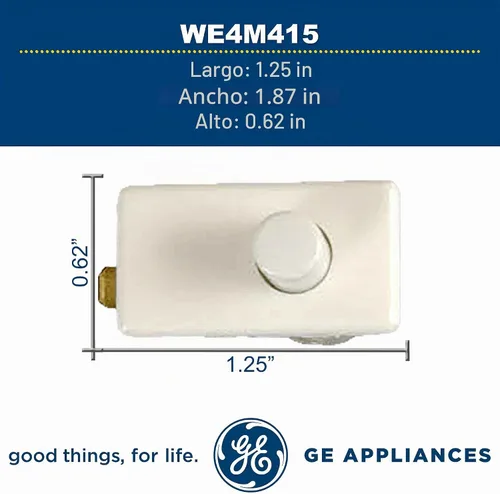 Vista 4 de GE WE4M415 - Interruptor de puerta original OEM para secadora GE