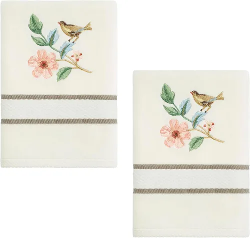 Vista 12 de Avanti Linens, toalla de baño con pájaros dorados