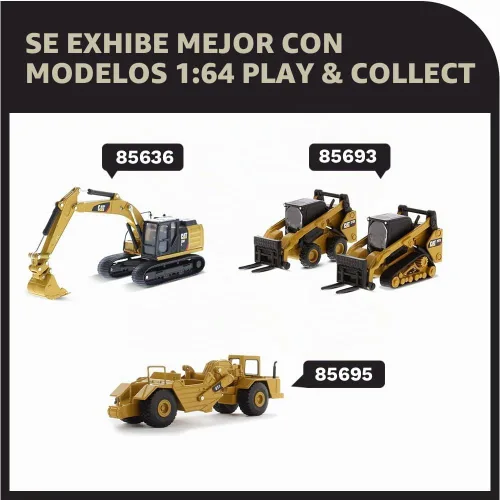 Vista 7 de Diecast Masters 1:64 Caterpillar D6R XL Bulldozer, Play & Collect Series Cat Trucks y equipo de construcción Modelo a escala 1:64