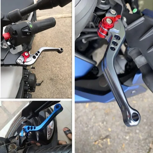 Vista 3 de DOUKI Manillar de motocicleta Yamaha FJ09 MT09 MT-09 FZ-09 FZ09 2013-2021 2020 2019 2018 2017 2016 Manillar de motocicleta ajustable Palancas