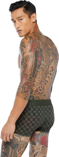 Vista 3 de Savage x Fenty Traje de baño con monograma flocado Savage X para hombre