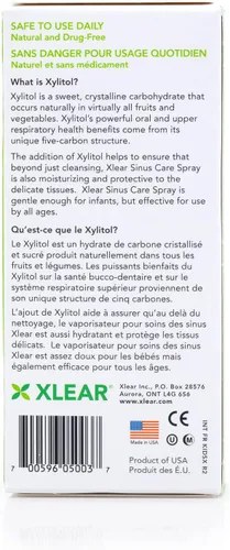 Vista 2 de Xlear Spray Nasal de Solución Salina Natural con Xylitol para Niños - Descongestionante Diario, Hidratante Nasal, 0,75 fl oz (Paquete de 1)