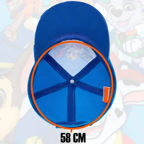 Vista 5 de Nickelodeon Chase Marshal and Rubble Blue - Gorra de béisbol para niños, de 2 a 4 años, ajustable, Azul