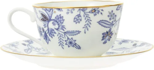 Vista 3 de Noritake T59387A/4562 - Taza y platillo (café y té combinado) 220cc azul Sorentino Bone China