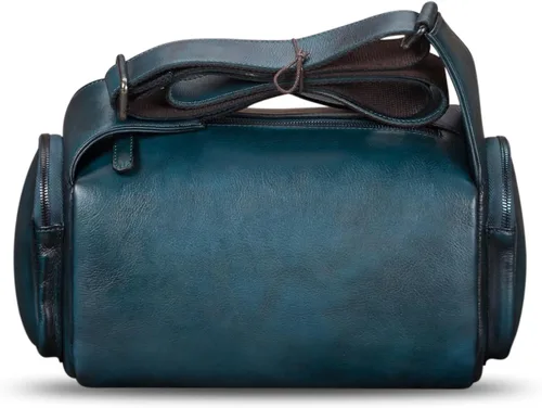 Vista 3 de IVTG Bolso de mensajero de cuero genuino para hombre, bolso cruzado para el hombro, mochila informal para el trabajo, negocios