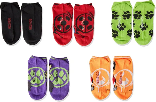 Vista 2 de Miraculous Paquete de 5 calcetines invisibles para niñas
