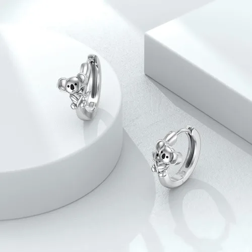 Vista 3 de Vadmans Koala Earrings Sterling Silver Koala Jewelry Gift for Women Girls
