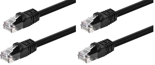 Vista 28 de Monoprice - Cable de red Ethernet Cat6 0.5 pies 24AWG 550MHz UTP de cobre desnudo, negro