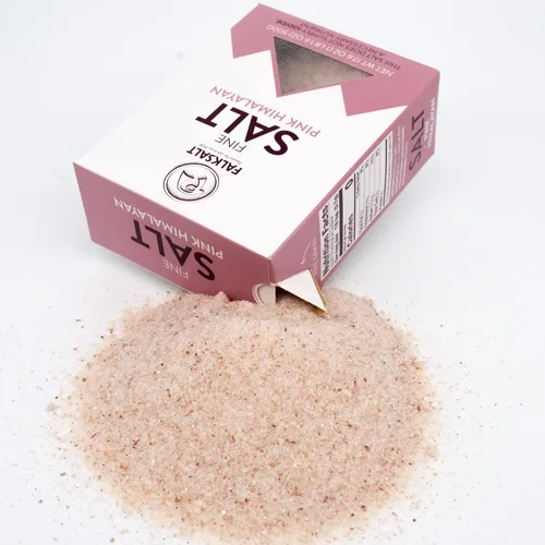 Vista 7 de FALKSALT Sal rosa del Himalaya - grano fino 1.1 libras.