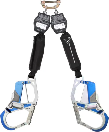 Vista 3 de 3M DBI-SALA Nano-Lok - Línea de vida autoretráctil con conexión rápida 3100572, red, gancho de agarre cómodo, 6 pies