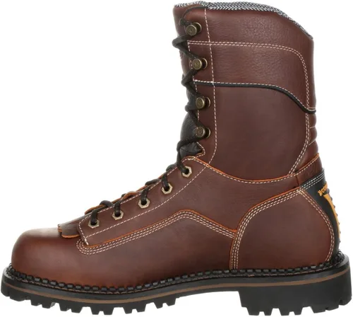 Vista 6 de Georgia Boot Botas de trabajo impermeables de tacón bajo AMP LT Logger para hombre Negro