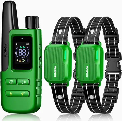 Vista 13 de Collar de choque para perro, collar de entrenamiento para perros de 4500 pies con control remoto, IPX8 impermeable, collar eléctrico para perro