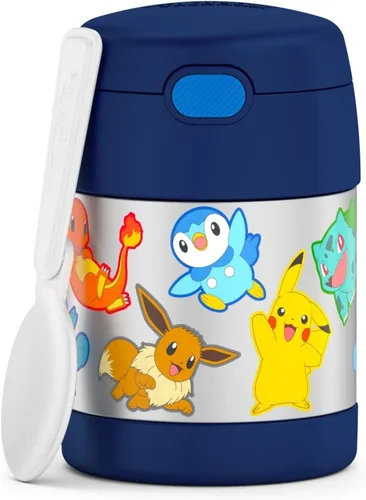 Vista 23 de THERMOS FUNTAINER - Tarro de comida para niños con cuchara, 10 onzas, Baby Shark