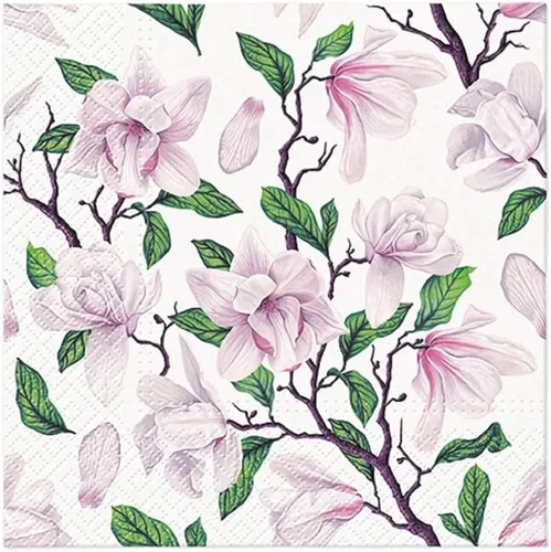 Vista 10 de Servilletas de papel de 20 unidades, 13 x 13 pulgadas, servilletas de papel de 3 capas para arte de Navidad, cena y fiesta, servilletas desechables