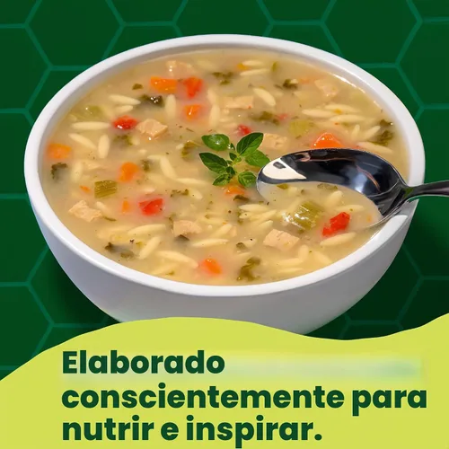 Vista 7 de Pacific Foods Caldo de pollo orgánico estilo griego con orzo, limón y hierba, lata de 16.1 oz