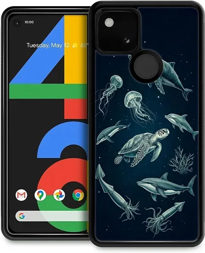 Vista 28 de CARLOCA Funda compatible con Google Pixel 4A 5G, diseño gráfico de moda, a prueba de golpes, antiarañazos, protección contra caídas, para Google