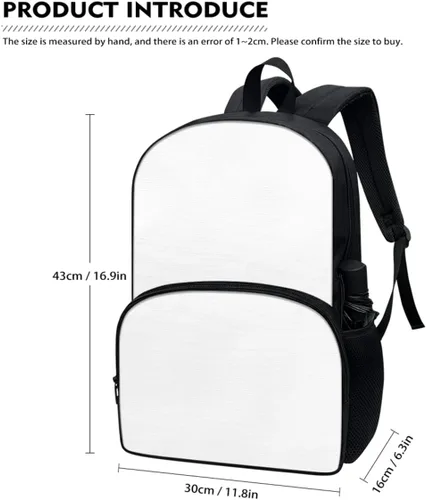 Vista 2 de Juego de mochila de cerdo rosa para niños y niñas, mochila primaria media senior con lonchera y caja de lápices, 3 en 1, Margarita - abeja, Mochila
