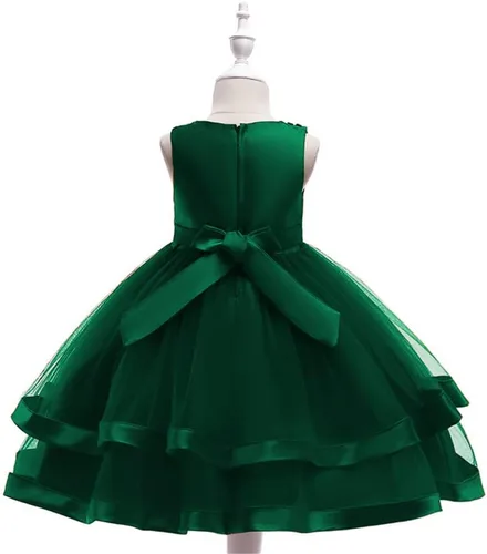 Vista 4 de NSSMWTTC 3M-9T Baby Pageant Dress Toddler Girls Tutu Gown Flower Wedding Dresses