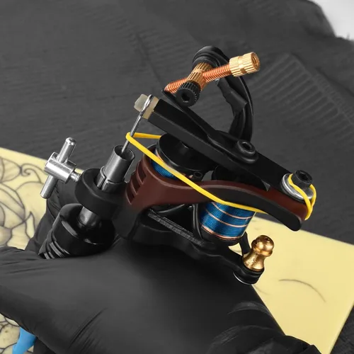 Vista 6 de Profesional 10 Envueltas Tatuaje Bobina Máquina Tatuaje Máquina Liner Shader Tatuaje Máquinas para Artistas Arte Corporal Principiante