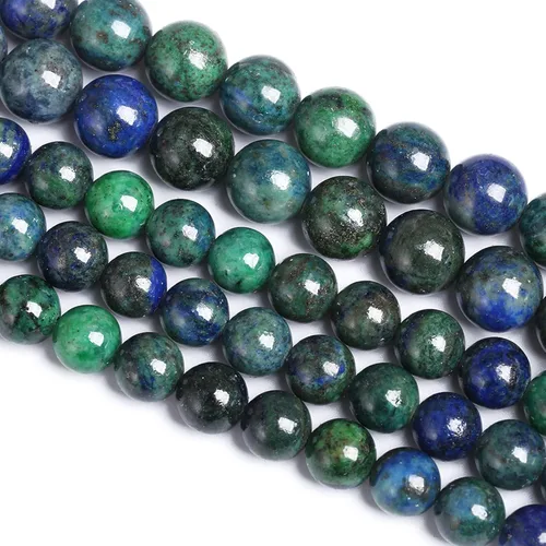Vista 58 de 4MM 88 piezas de cuentas sueltas de piedra natural verde turquesa africana para hacer pulseras y collares de bricolaje