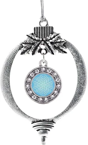 Vista 236 de Inspired Silver - Adorno de cromosoma 21 con dije de círculo de plata con joyas de circonita cúbica