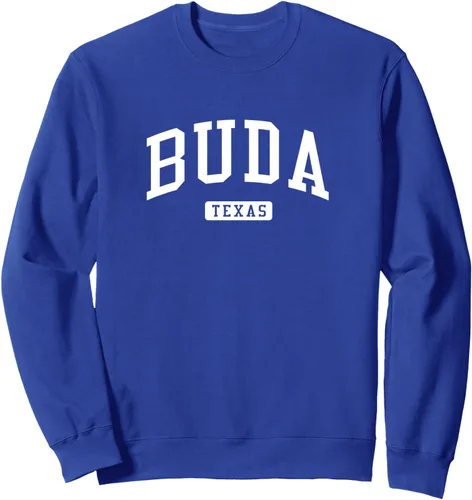 Vista 3 de Buda Texas TX - Sudadera deportiva vintage con diseño deportivo, Negro