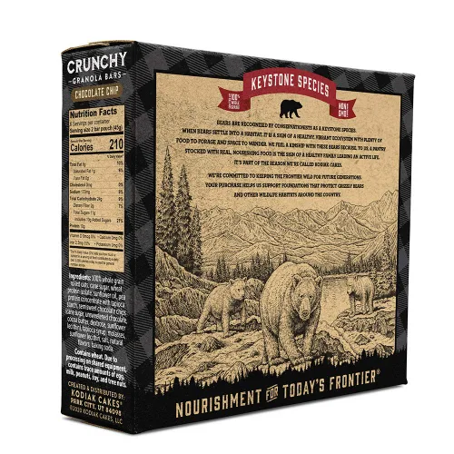 Vista 5 de Kodiak Cakes Barritas crujientes de granola Protien, chispas de chocolate, alto contenido de proteínas, 100% granos integrales, 12 cajas con 6