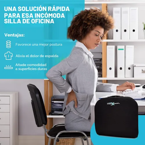 Vista 3 de Xtreme Comforts Cojines de asiento Cojines de silla de oficina para escritorio, automóvil, silla de ruedas Cojín ergonómico de espuma