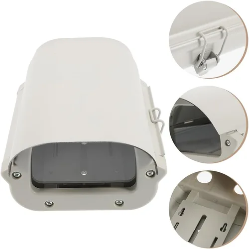 Vista 8 de OSALADI Cubierta de lluvia para cámara al aire libre, impermeable, a prueba de polvo, carcasa de aluminio resistente, funda protectora