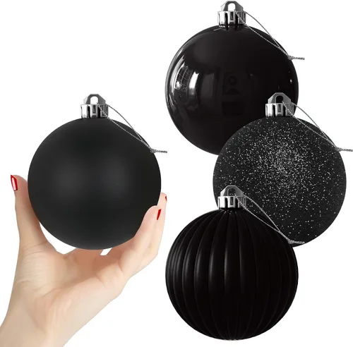 Vista 78 de Esferas pequeñas de bronce de 1.6 pulgadas para decoración del árbol de Navidad, adornos inastillables para cumpleaños, Halloween, vacaciones, boda