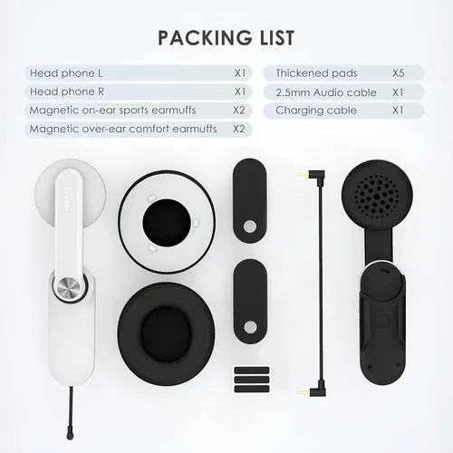 Vista 7 de BOBOVR Auriculares A2 Air VR compatibles con Quest2, diseño magnético de doble orejera