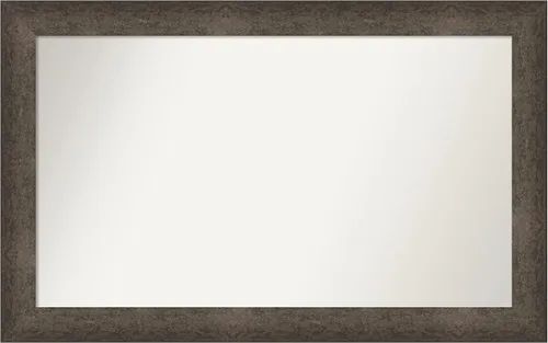 Vista 998 de Amanti Art Espejo de pared personalizado no biselado (25 x 25 pulgadas), marco de bronce acentuado, varios tamaños personalizados, espejo de baño