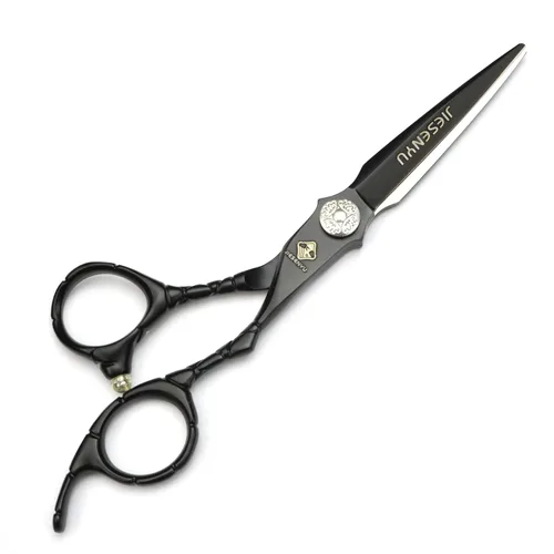 Vista 3 de JIESENYU Juego de tijeras de peluquería profesional y tijeras de peluquería de 6.0 in para salón, peluquería o uso doméstico, ligero y afilado