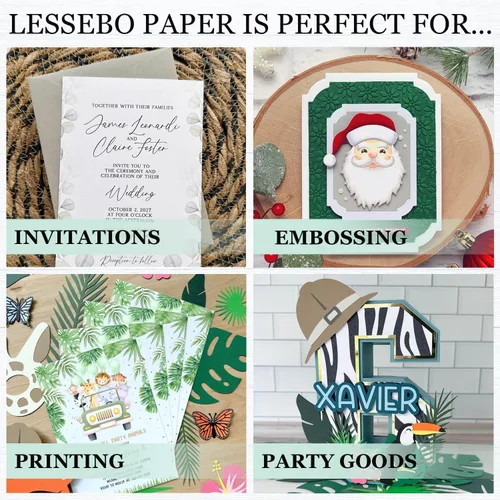 Vista 5 de Cardstock Warehouse Lessebo Amazon Cardstock Papel – 25 hojas, 8.5 x 11 pulgadas – 83 libras / 225 GSM Premium mate Amazon Card Stock para álbumes