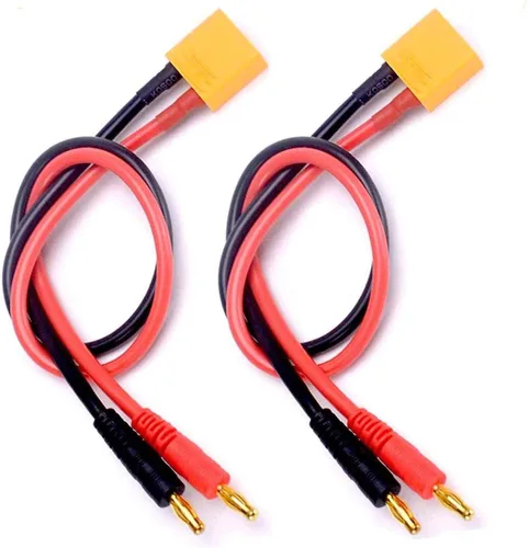 Vista 7 de FLY RC Cable de carga de 0.157 in y 0.157 in macho de plátano para JST 20 awg, cable de carga de silicona suave, 11.8 in, piezas Lipo