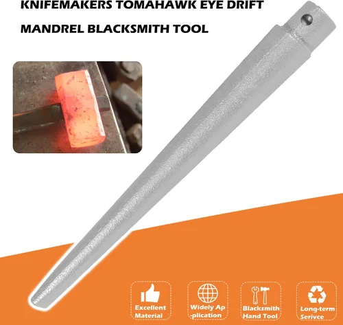 Vista 2 de Knifemakers Tomahawk Ojo Deriva Mandril Herramienta Herrero Martillo Ojo Deriva Ojo Deriva Herramienta