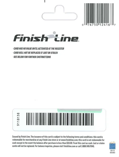 Vista 2 de Finish Line Tarjeta de regalo $25