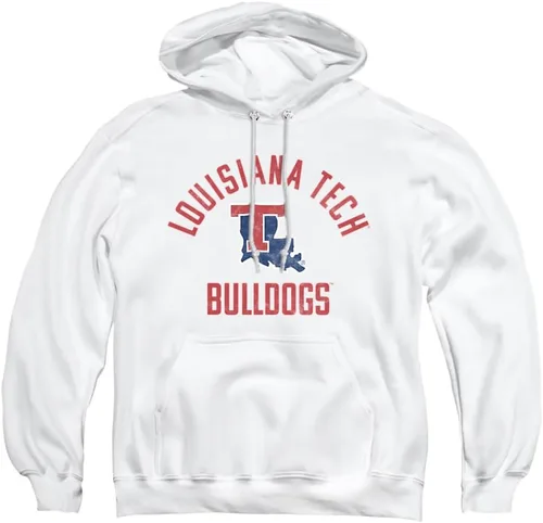 Vista 7 de Louisiana Tech University Sudadera con capucha unisex con logotipo oficial de Bulldogs
