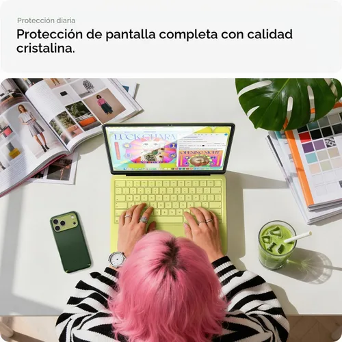 Vista 3 de Spigen Protector de Pantalla Vidrio Templado GlasTR Slim para Macbook Neo Vidrio templado 9H+, resistencia a los arañazos, GlasTR Slim, claridad