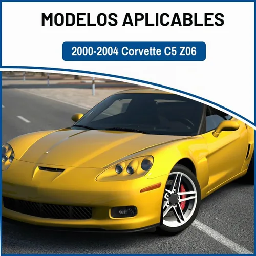 Vista 4 de 4 tapas centrales de rueda compatibles con Corvette C5 Z06 2000-2004 de repuesto negro S207-09 WCA-155