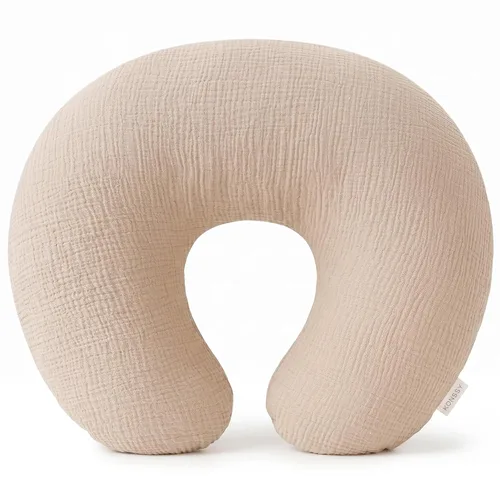 Vista 10 de Konssy Fundas de Almohada de Lactancia de Muselina, 100% Algodón Suaves y Adorables Fundas para Almohadas de Lactancia, Fundas Deslizables