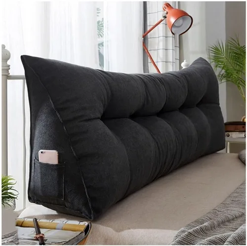 Vista 16 de EORNOW Almohada de cuña para cabecero, almohada de lectura de cuña para cama/sofá, cojín triangular para respaldo grande con funda extraíble