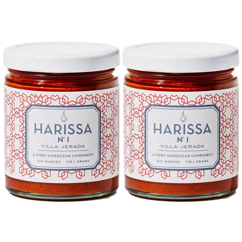 Vista 10 de Villa Jerada, Harissa, 6 oz, Salsa picante marroquí ardiente con limón en conserva, La cantidad perfecta de sabor, acidez y especias para cualquier